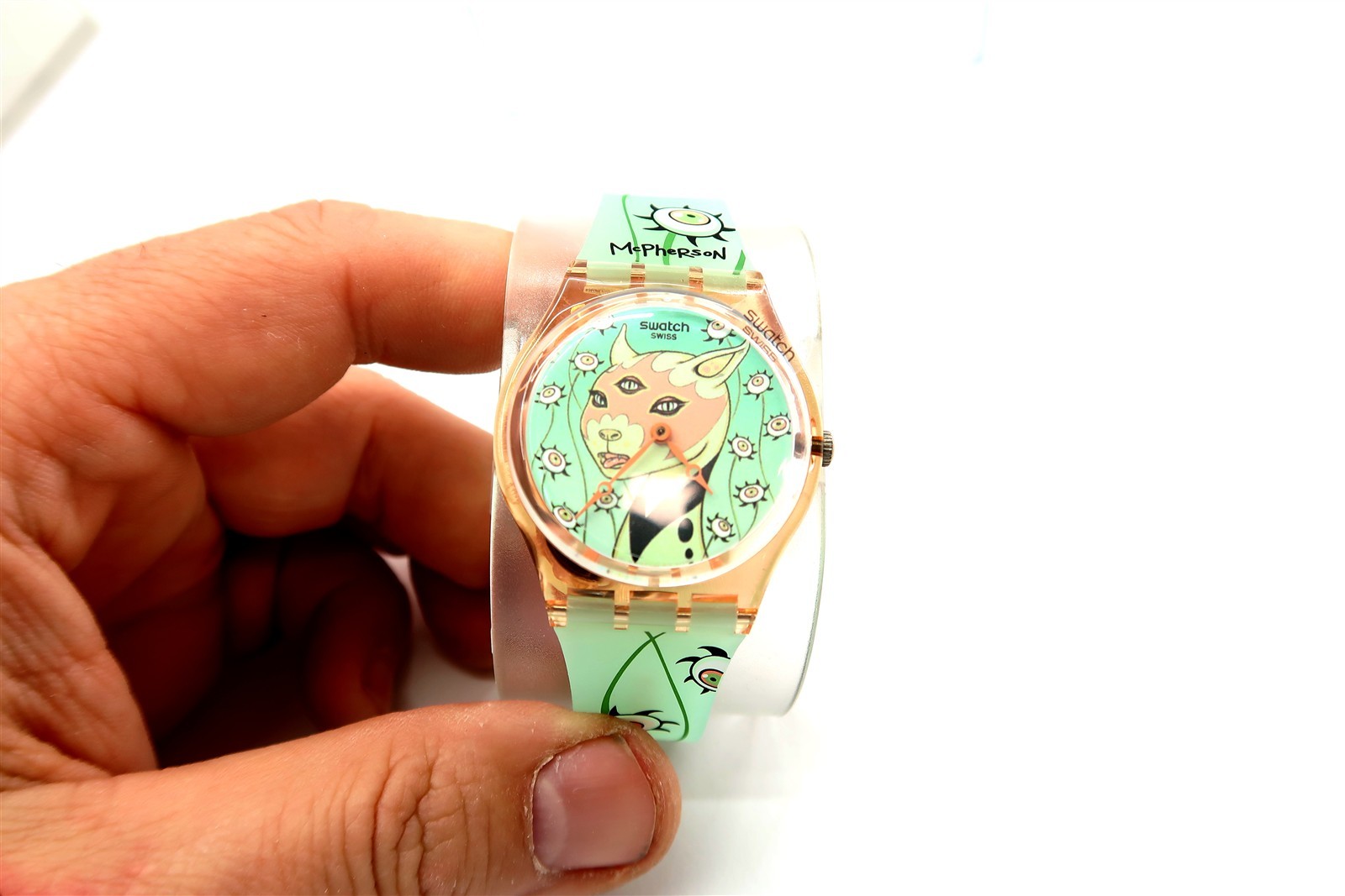 NEW Swatch KidRobot Watch THE EYES ARE WATCHING GP132 w/ Box, Case & Papers 2010