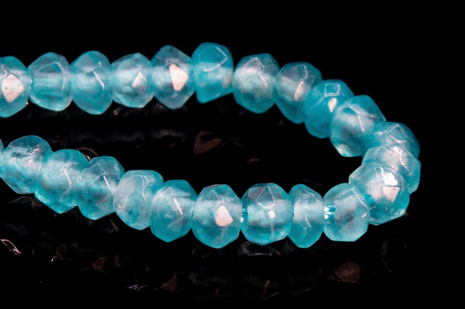 4x2MM Natural Faint Blue Jade Beads Grade AAA Faceted Rondelle Loose Beads 15″