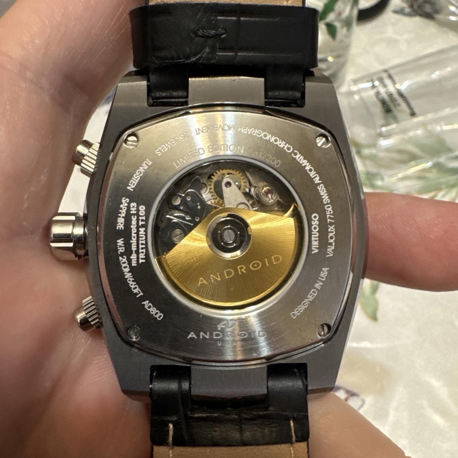 automatic mens swiss watch valjoux 7750
