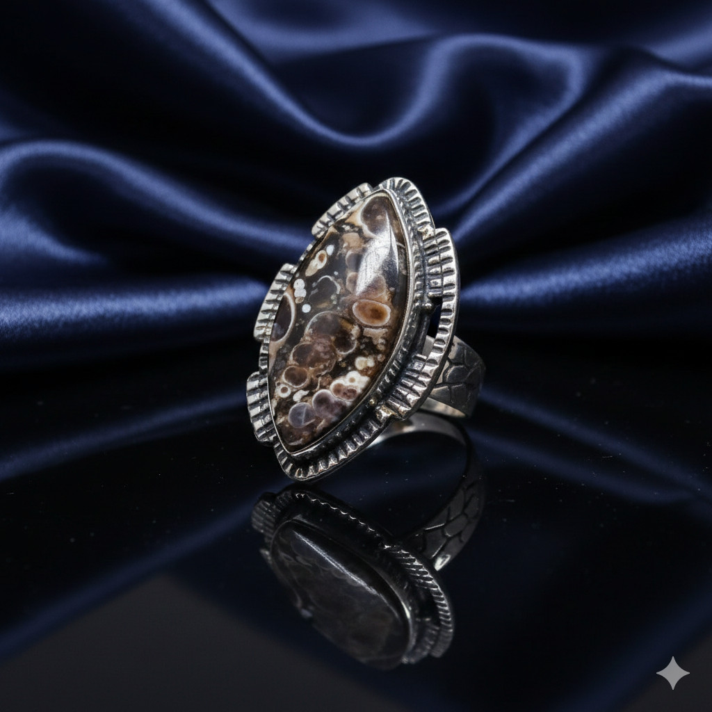 Turtella Gemstone Handmade Ethnic Jewelry Ring Size 7