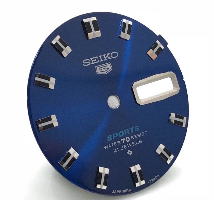 Blue Dial for Vintage Seiko Rally 6119-7170 , 6119-7173 Diver Sport 6119 diver