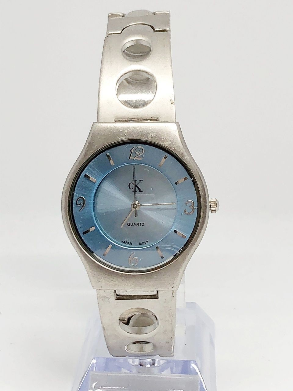 Calvin Klein Watch Ladies 3 Hands Dial Blue New Working Item