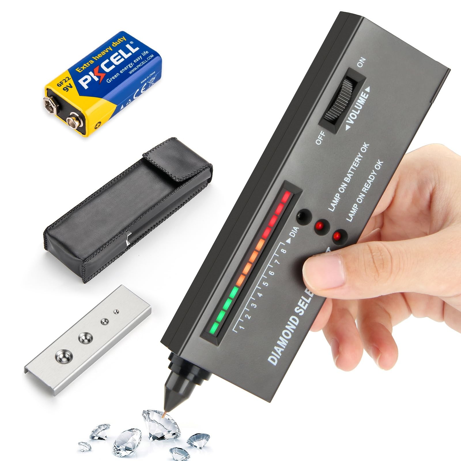 Portable Diamond Tester Jewelry Diamond Gem Tester Pen for Identification