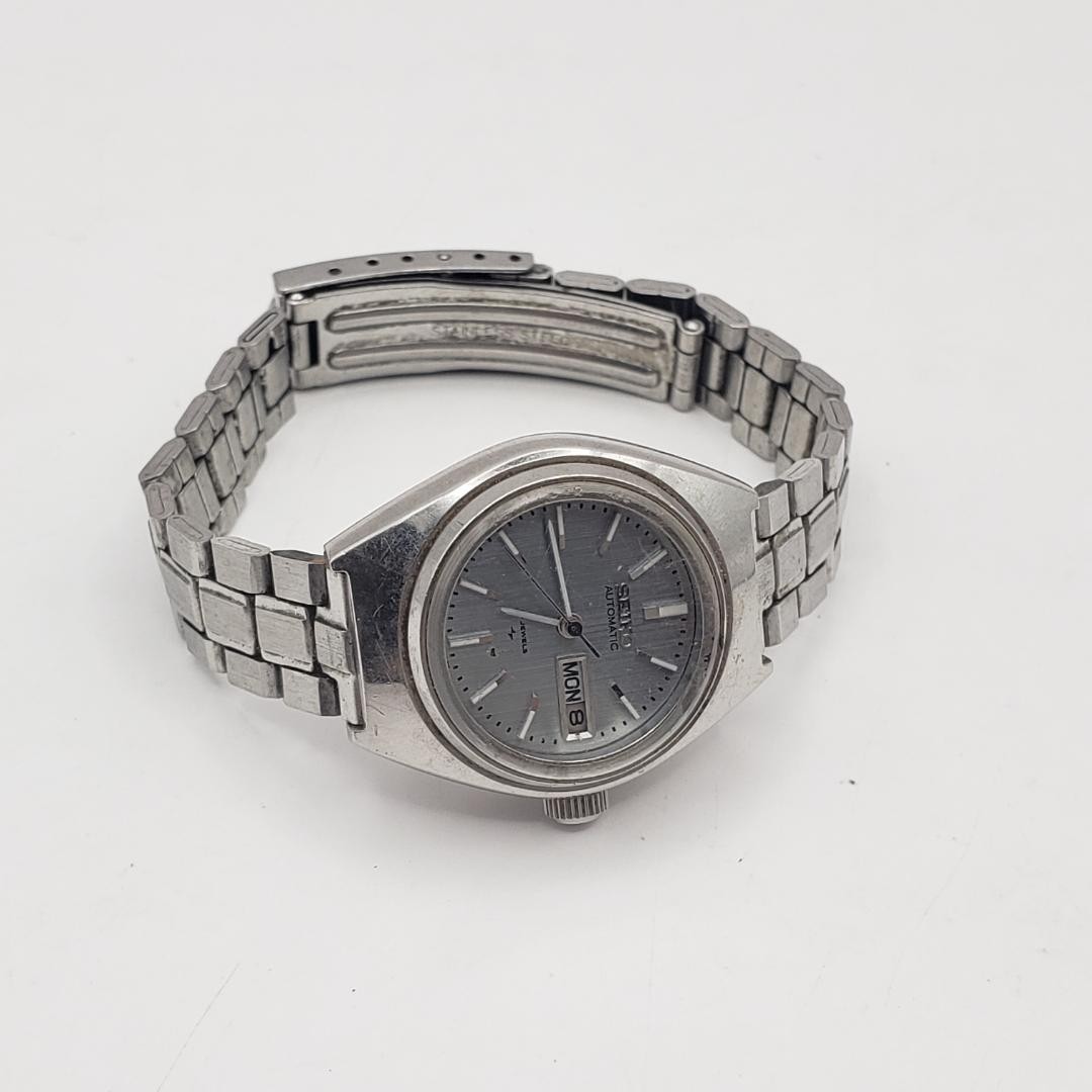 [Working Condition] SEIKO Ladies’ 23 Jewels Automatic Watch 2206-0230 Gray