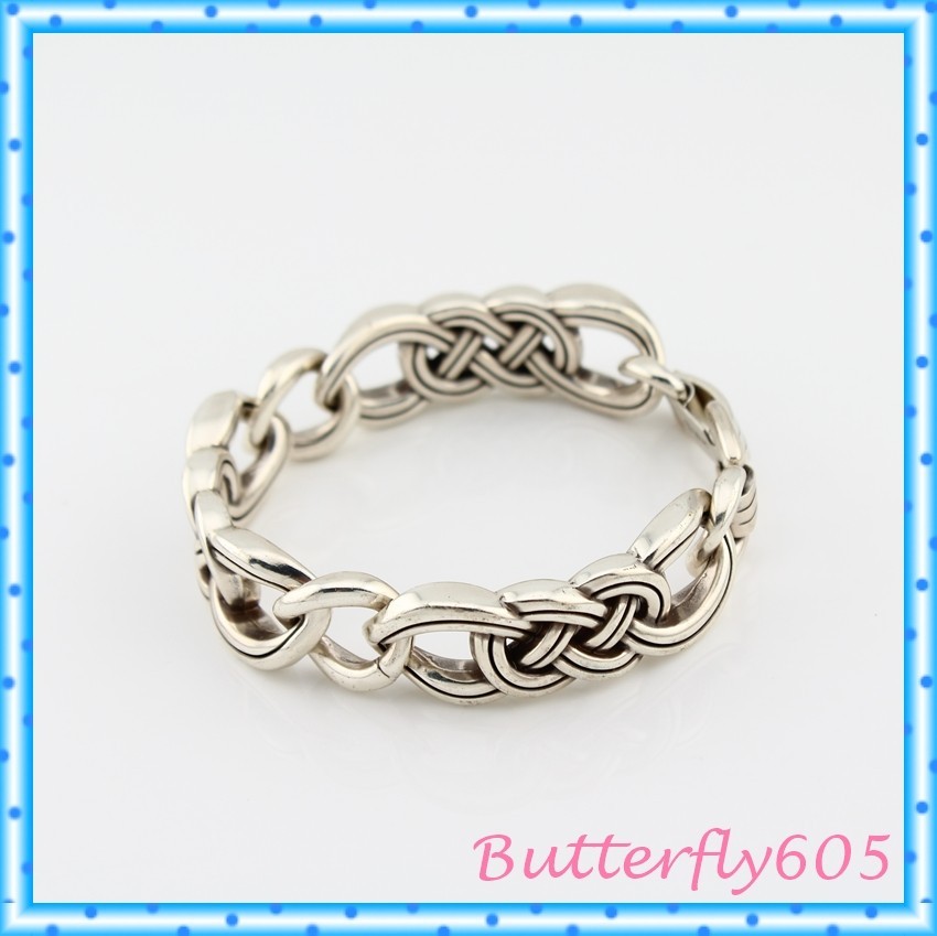 Brighton Interlok Unity Link Celtic Knot Fold Over Clasp Bracelet