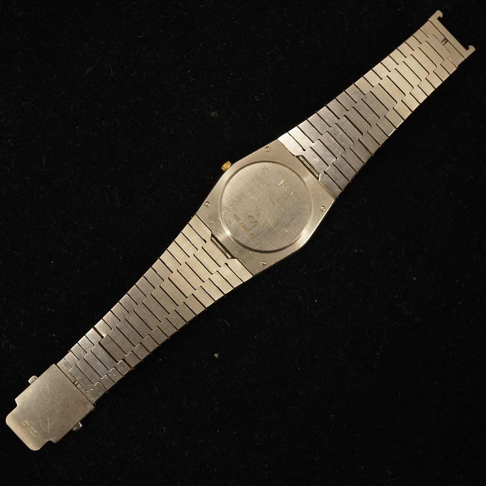 Vintage Eterna Royal Quartz Men’s Watch, Yellow Gold & Diamond Bezel, Keeps Time