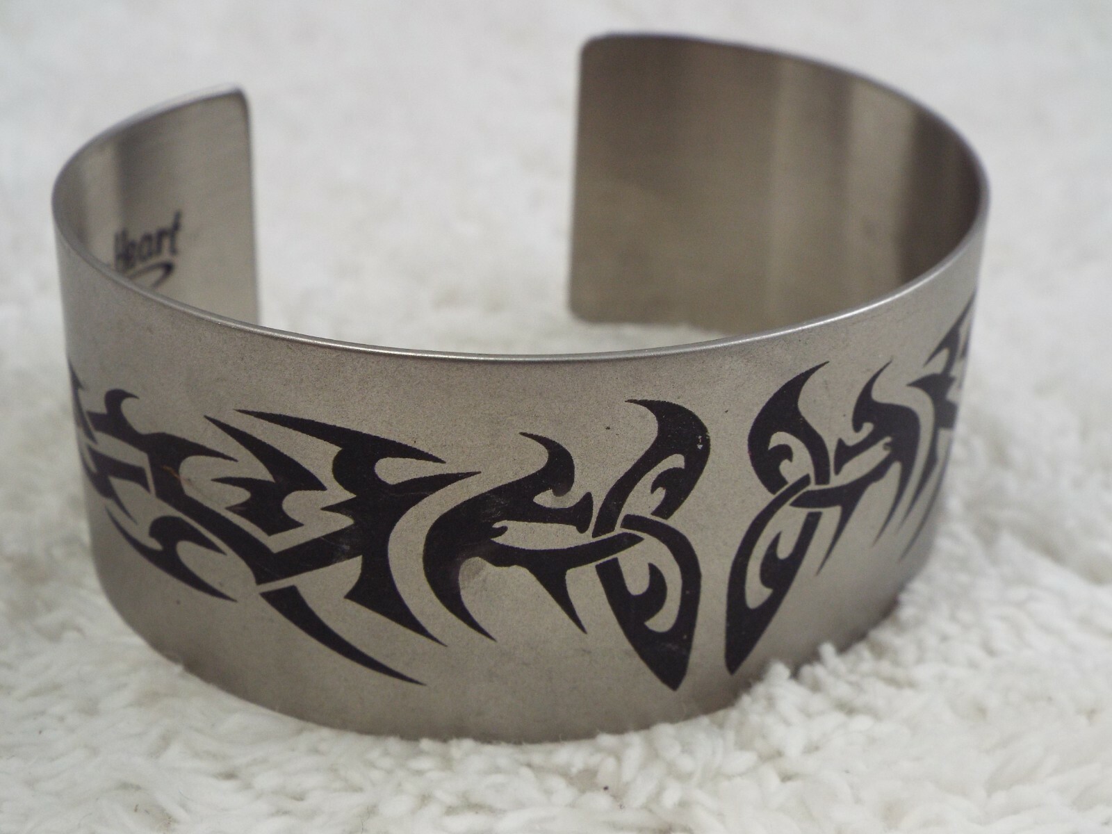 STEEL MY HEART Tribal Design Cuff Bracelet (C14)