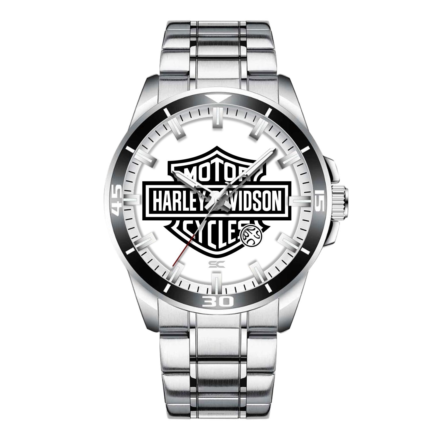 Harley & Davidson Passion Motorcycle Biker Steel Wrist Watch for Lovers