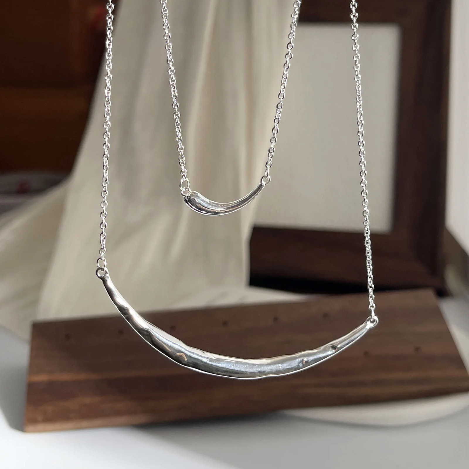 S925 Sterling Silver Necklaces For Women Simple Chain Fashion Minimalist Pendant