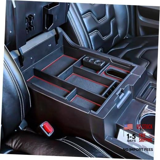Center Console Organizer Compatible with 2014-2017 2018 2019 2020 2021 red
