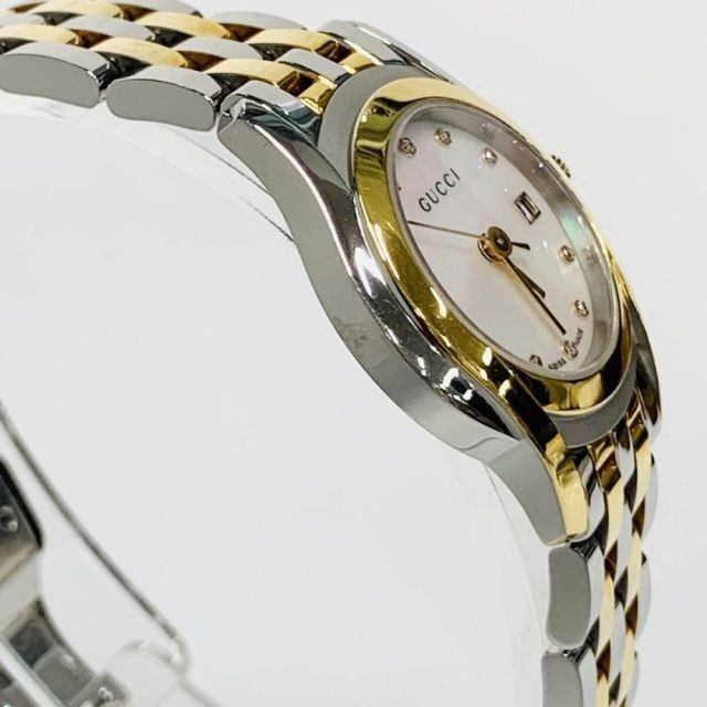 Gucci Women’s Quartz Watch Shell Dial 27mm SS GP Conb Condition B