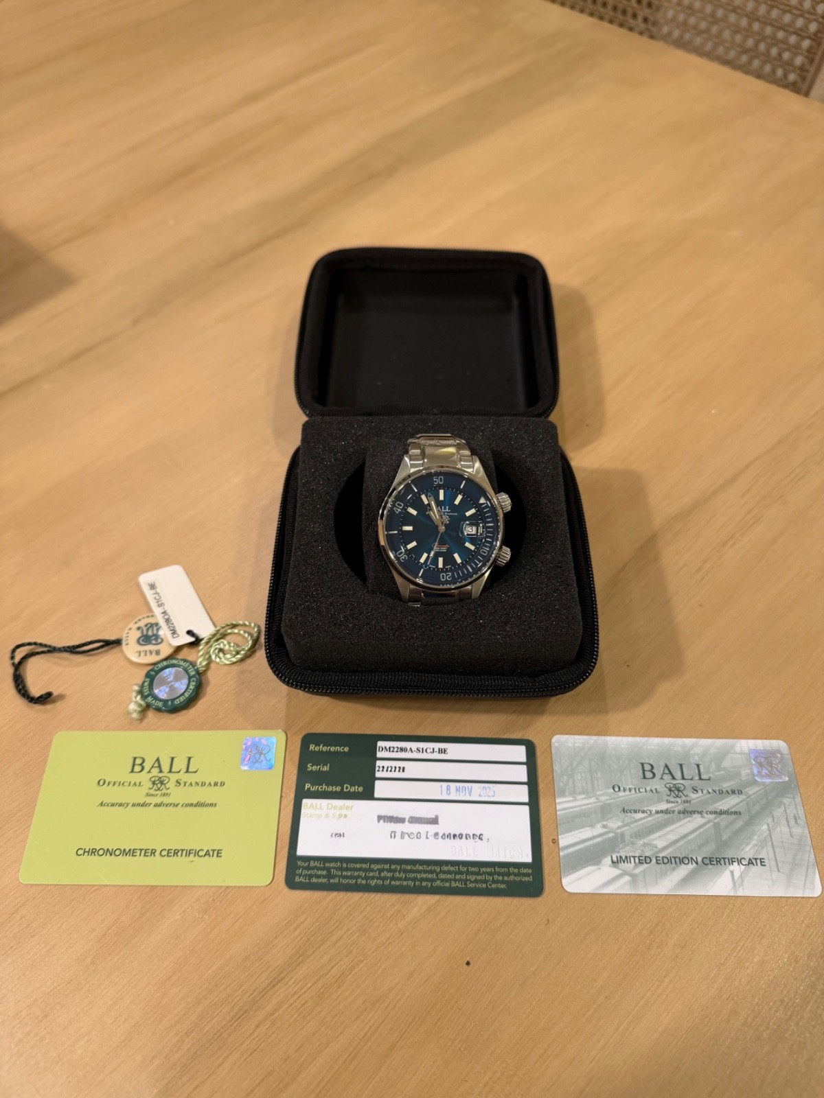 Unworn Ball Watch Engineer Master II Diver COSC Chronometer-DM2280A