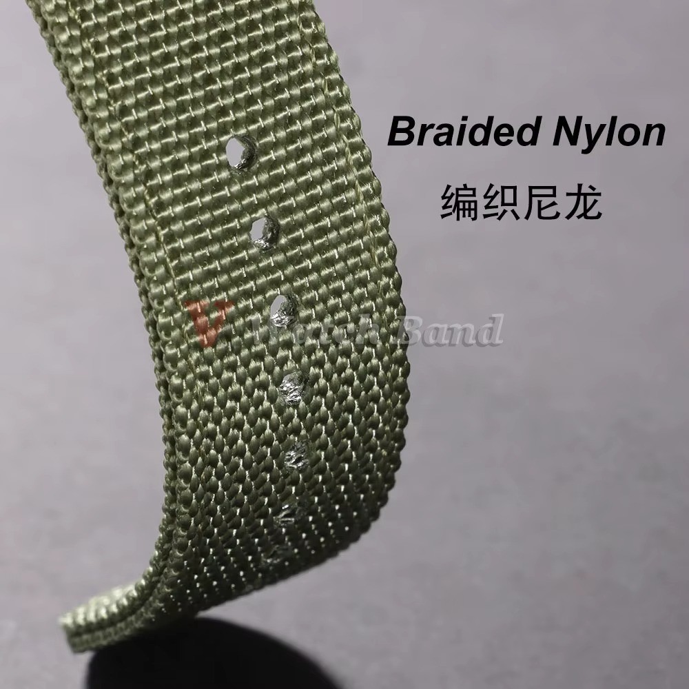 High Quality Nylon Watch Band Canvas Watch Strap Single Pass 18mm 20mm 22mm