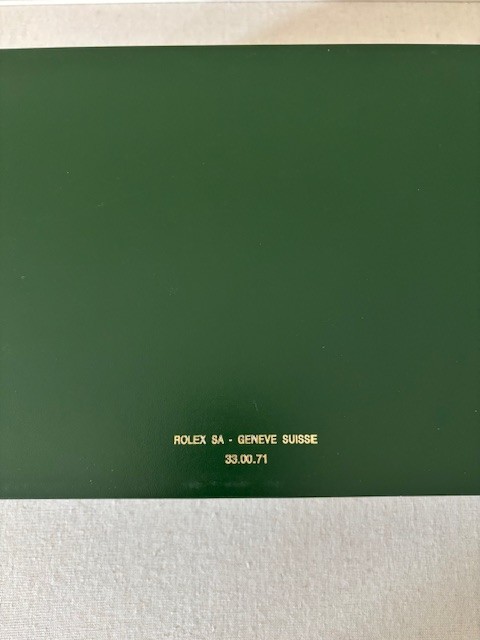 Rolex Green Leather Watch Case With Compartments (Incl. Original Box) 8x11x3.5