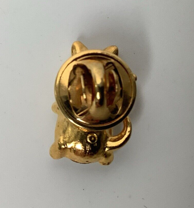 Vintage Avon April Simulated Birthstone Cat Pin 885