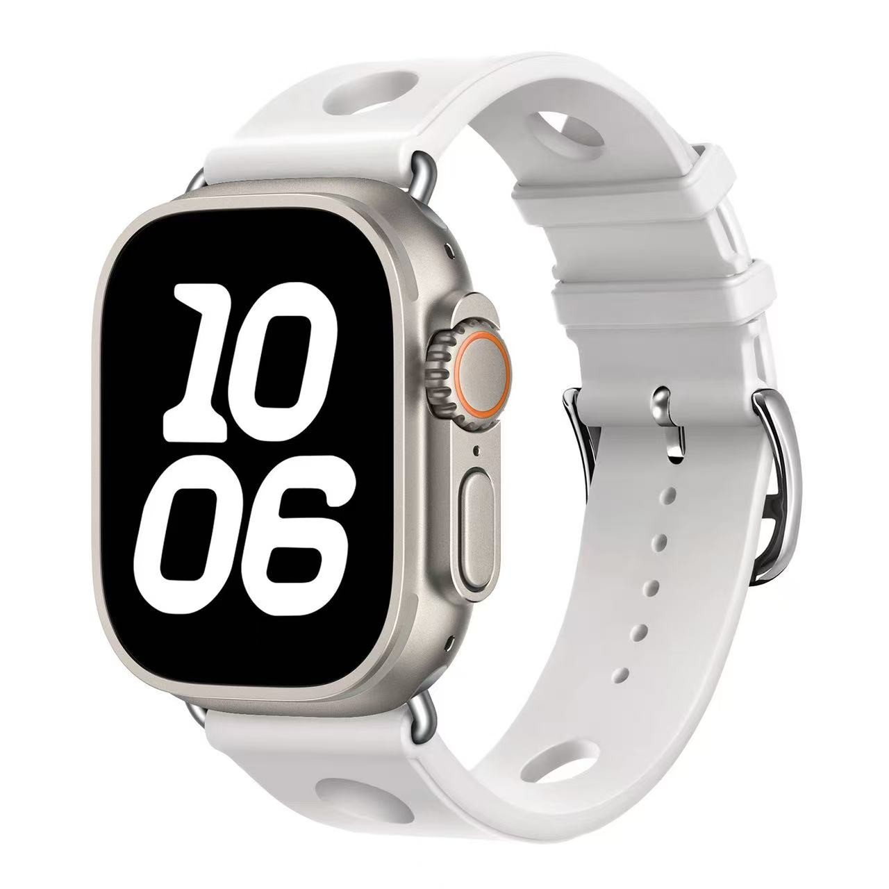 Suitable for Apple Watch – S1-11/Ultra/SE – Perforated Waterproof Silicone Strap