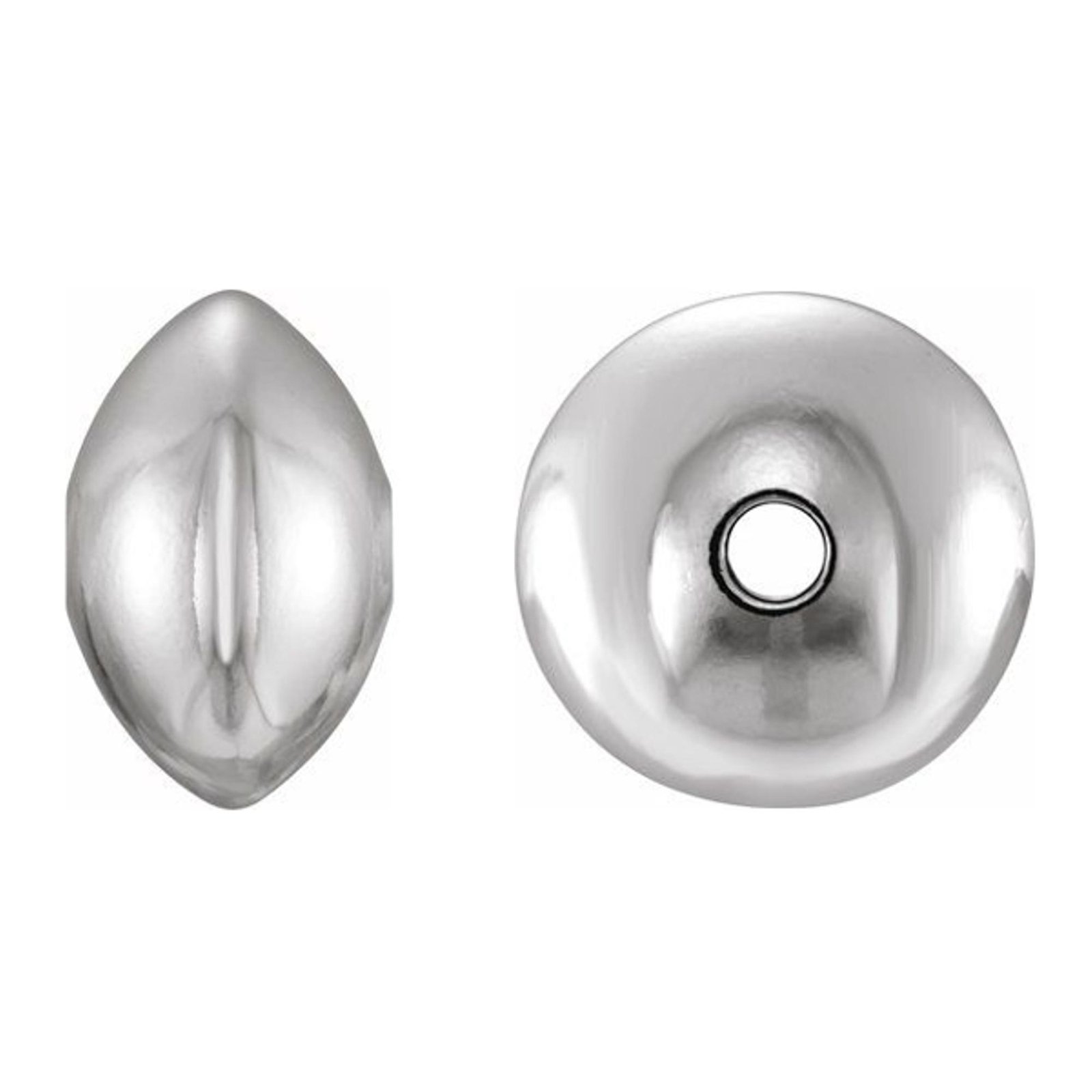 925 Silver or 14K Gold Filled Bright Finish Roundelle Saucer Bead Lots Stringing