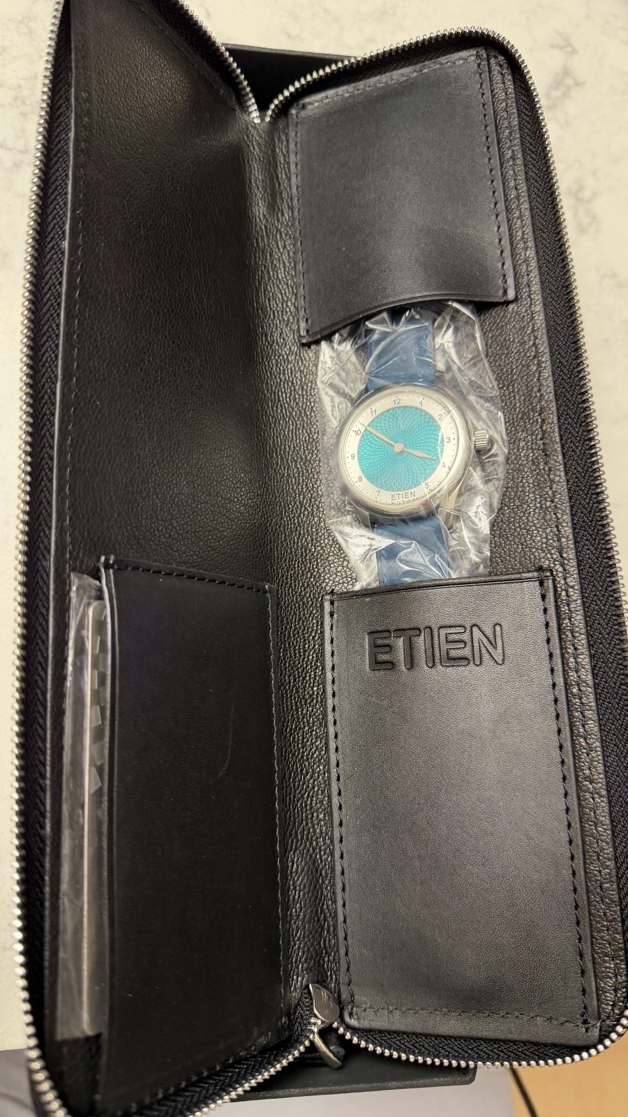 Etien T02 Guilloche Flinque Enamel Dial 39mm ETA 7001 Manual Sapphire Full Set