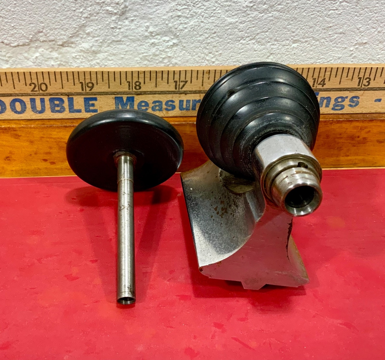 Antique Vintage 8mm Watchmaker Lathe Head Stock And Drawbar
