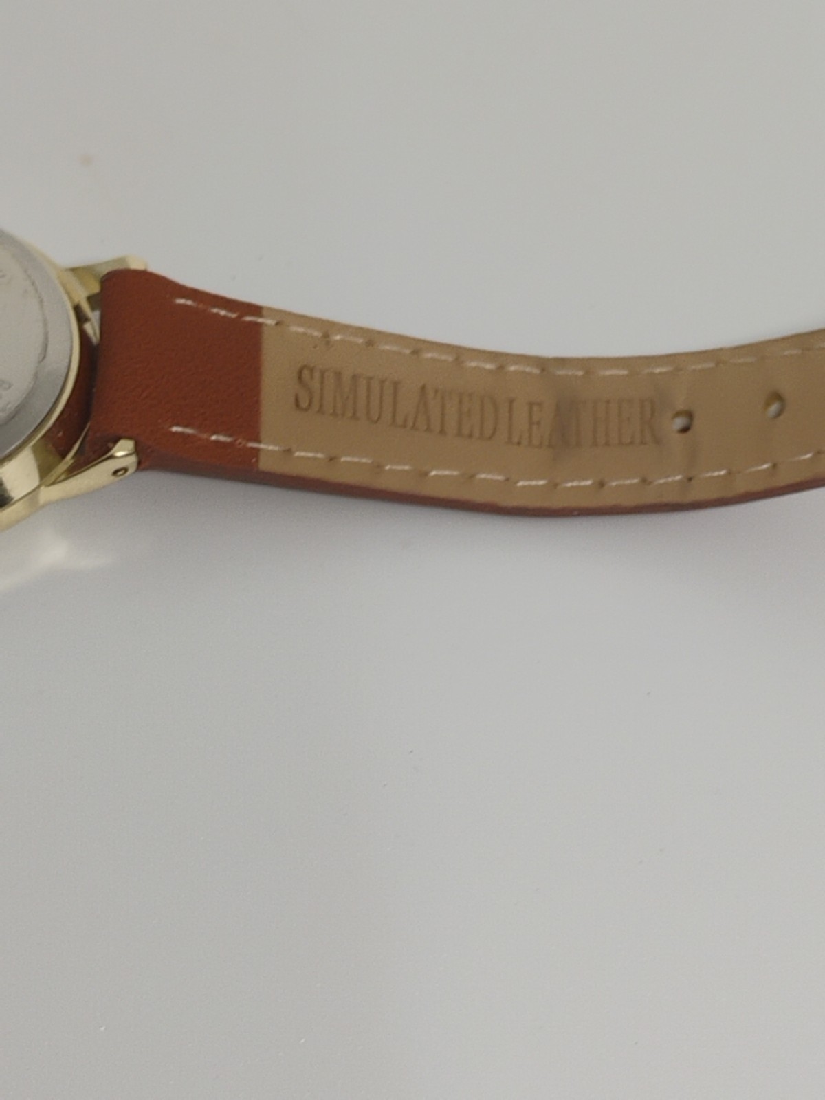 Accutime Watch Corp. Faux Leather Band Working