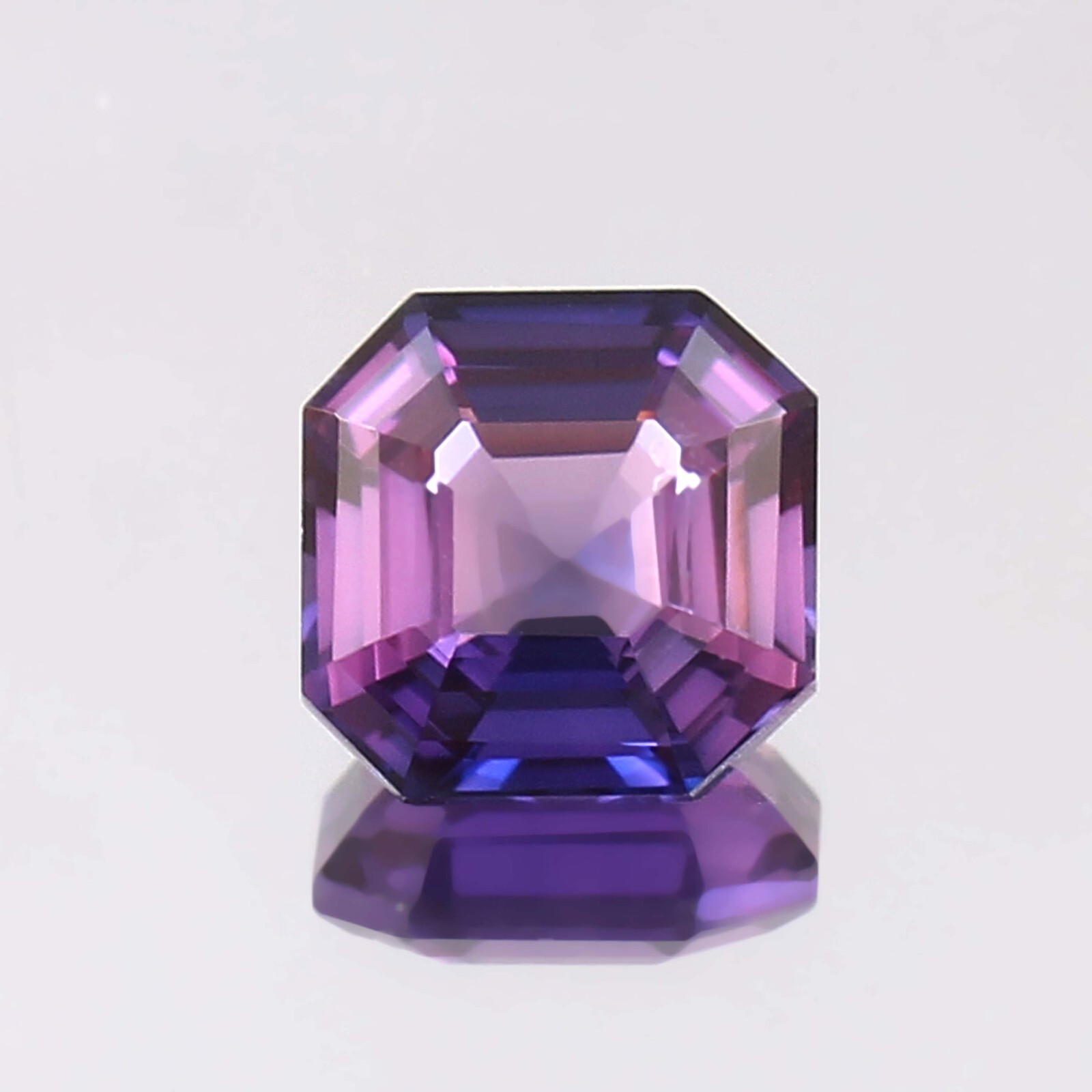 Natural Flawless Purple Pink Montana Sapphire Loose Asscher Gemstone Cut 10x10MM