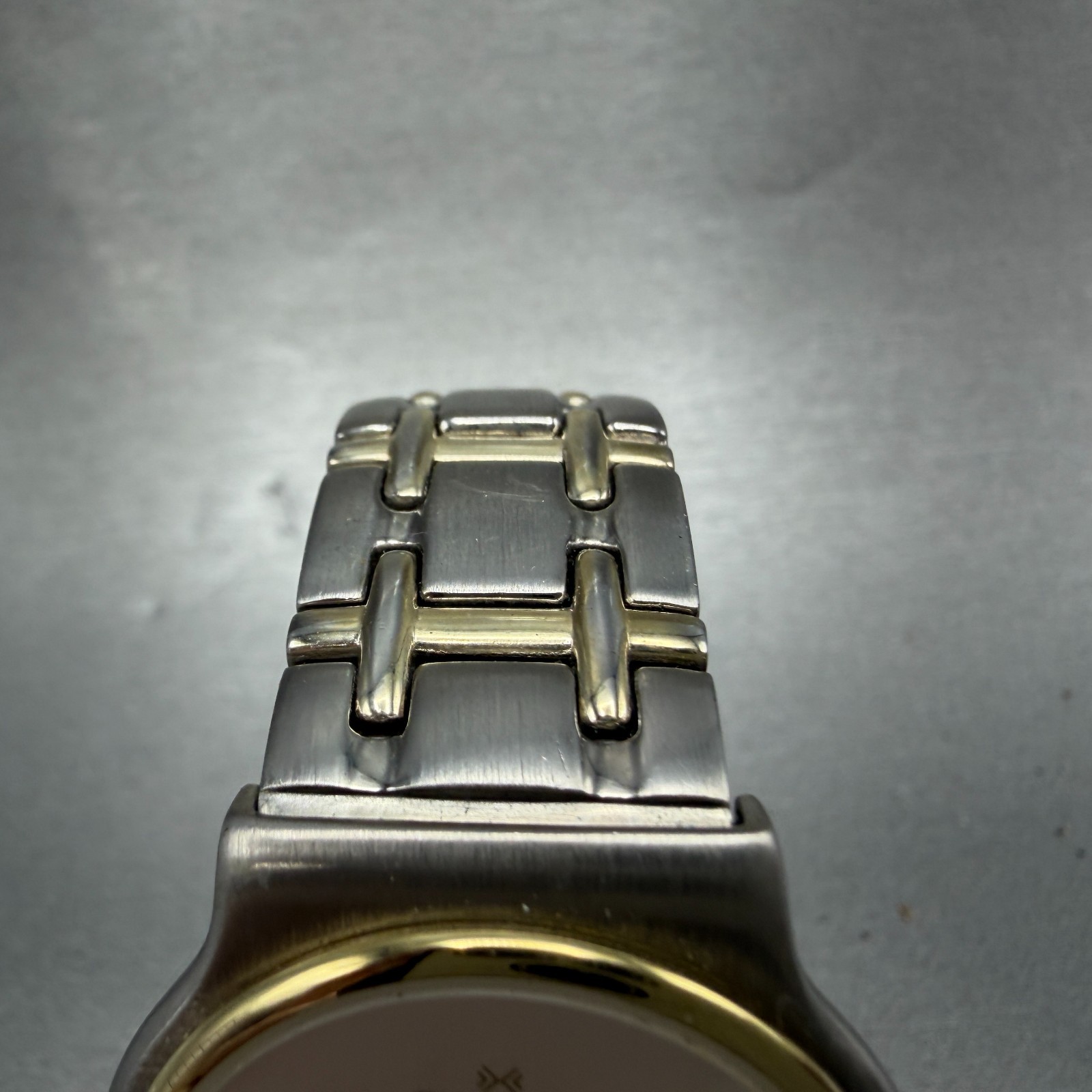 Skagen Watch Men 34mm Silver Dial Two Tone Round 32LGX New Battery Bracelet
