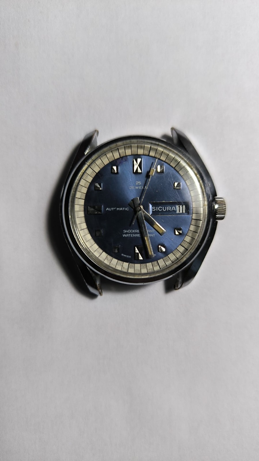 Sicura Automatic Vintage Swiss Made cal. Baumgartner BF 158 to 25 Jewels.