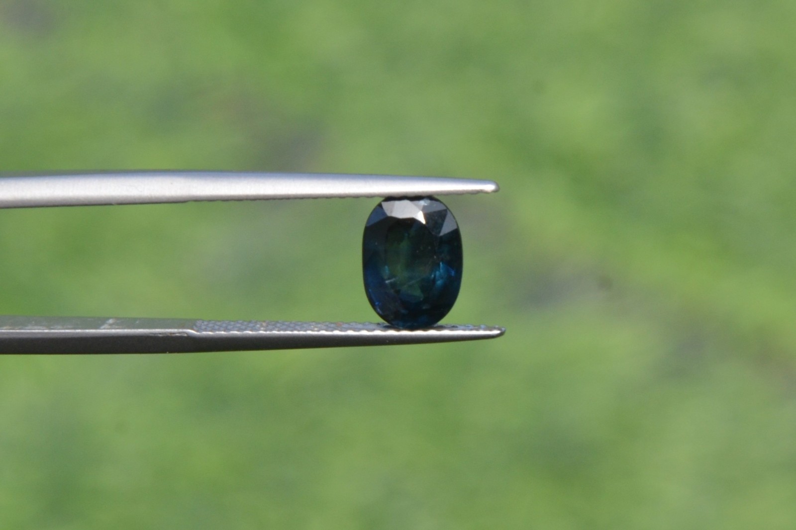 Natural Blue Sapphire 2.43 Carat. Normal Heated Oval Step Cut