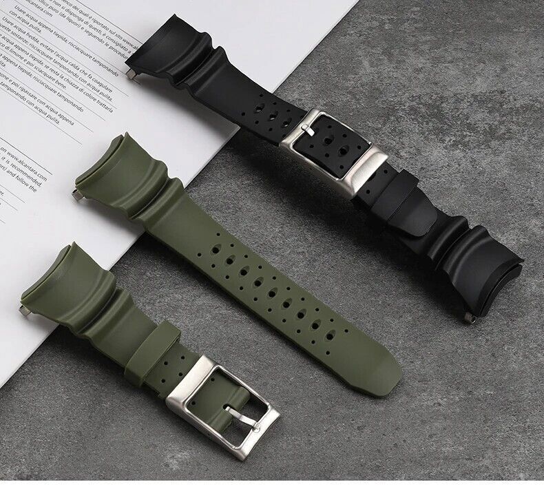 Strap/Adapters For Citizen Men’s Diver B873-S057892 Rubber Dive Watch Band