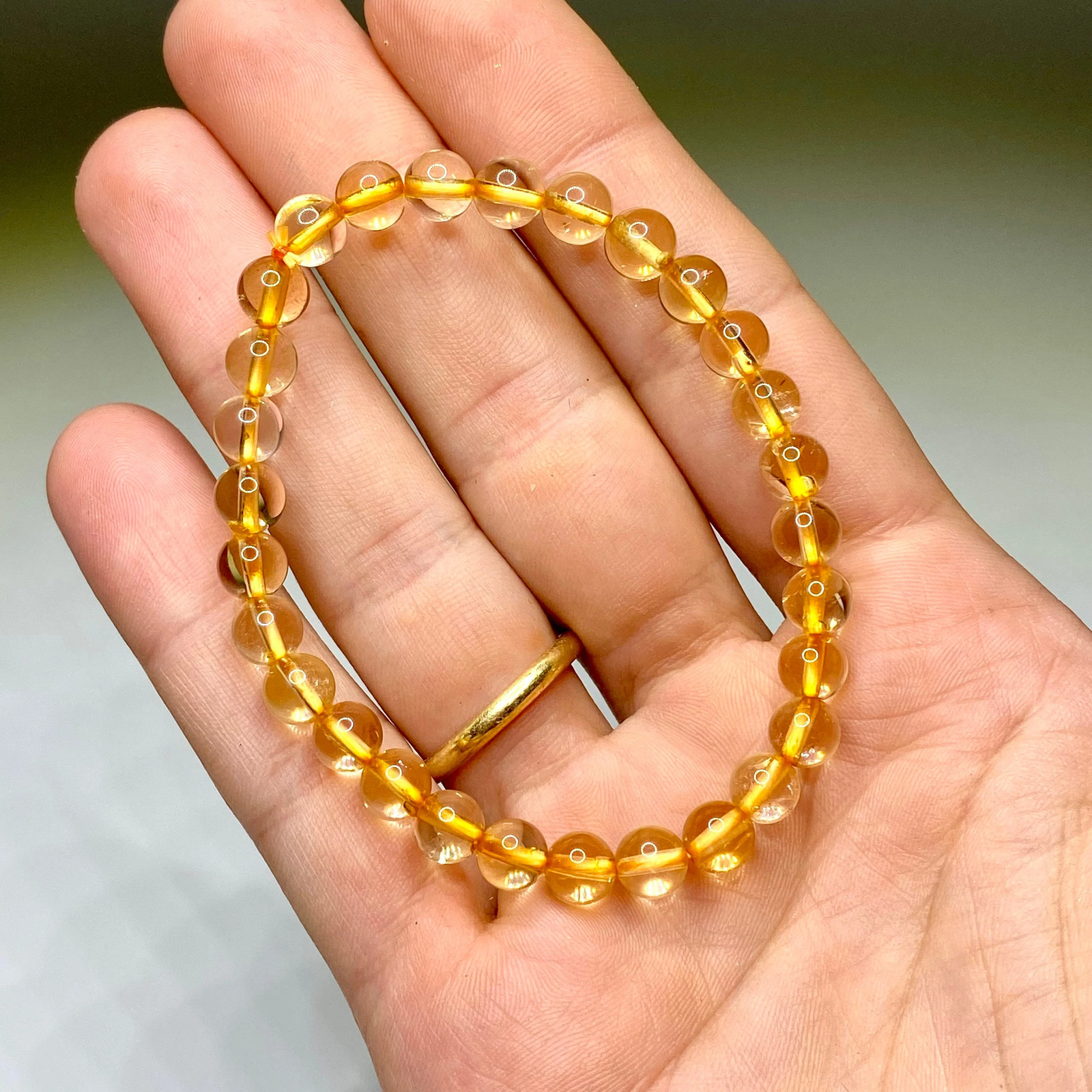 Citrine Crystal Stretch Bracelet