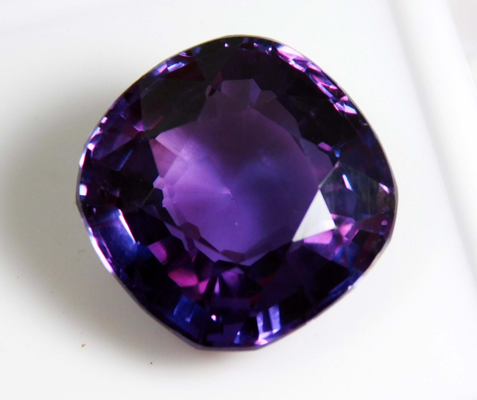 12.30 Ct Arkansas Color-Chonge Benitoite Certified Cushion Cut Rare Natural Gems