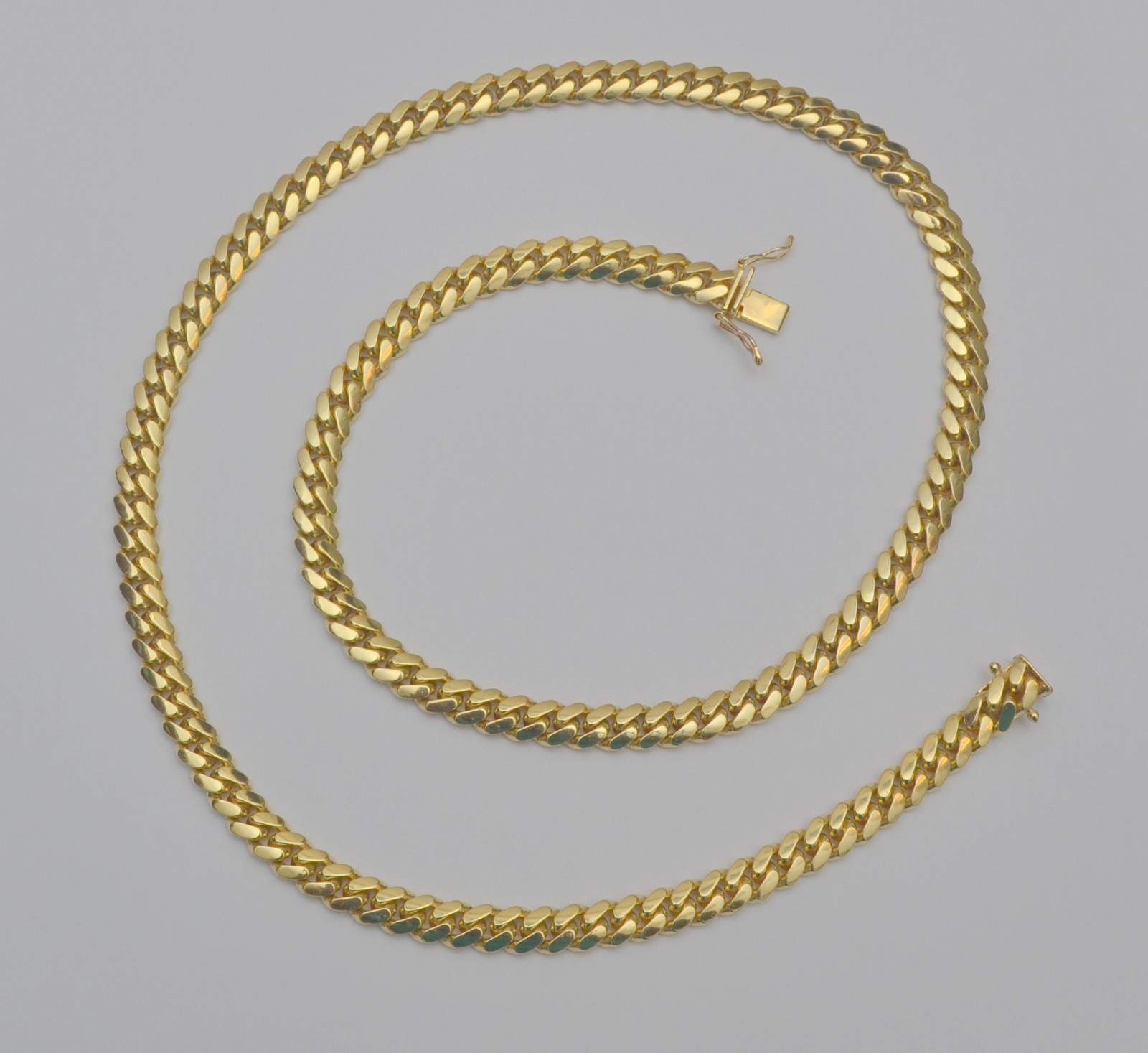 10K Yellow Gold Miami Cuban Link Chain 6.9mm 24in 81.0g C3