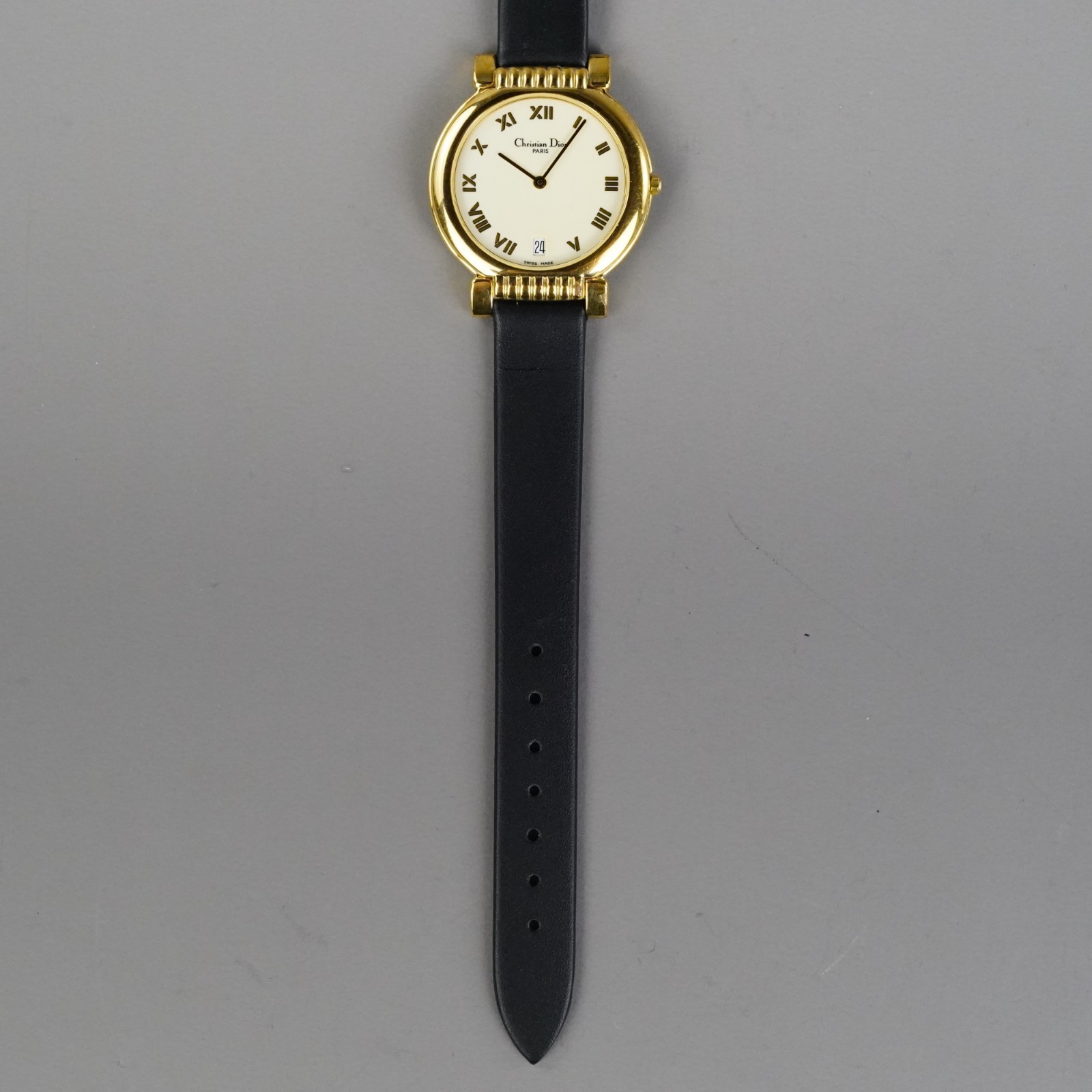 Christian Dior Vintage Unisex Watch 45.125 Gold 32mm New Battery New Band