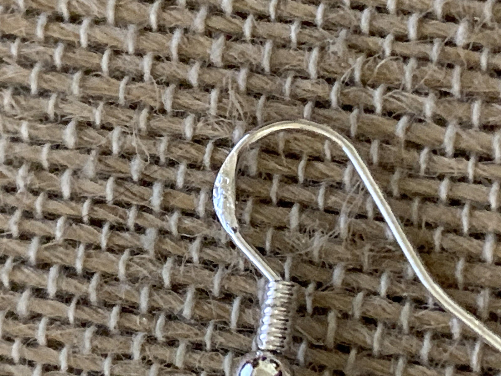 NEW ITEM *LG. ENGRAVED SILVER HILL TRIBE PENDULUM DROP EARRINGS .925 WIRES-NEW