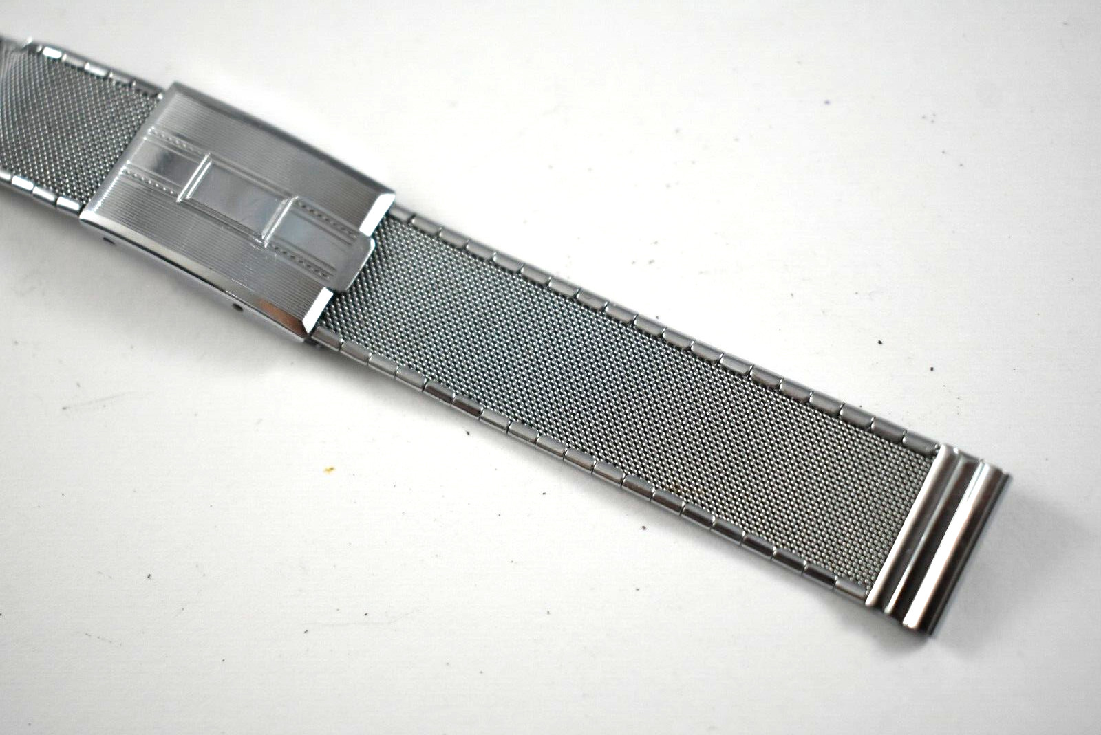 Vintage Chrome Tone 15.50mm Wrist Watch Band lot.x