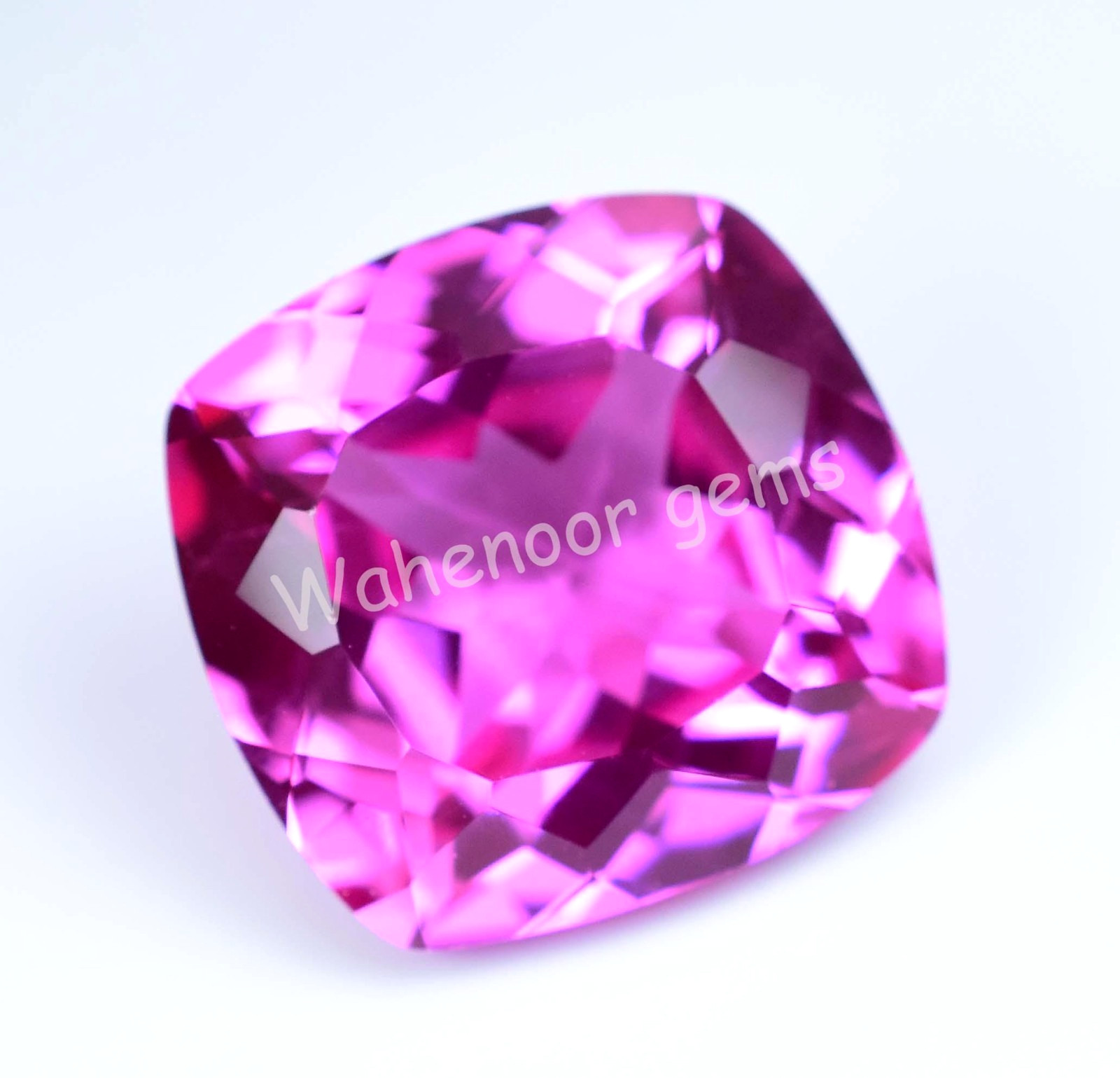 Natural Mogok Pink Ruby 22.65 Ct Cushion Certified Flawless Loose Gemstone