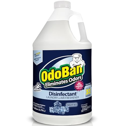 OdoBan Disinfectant Concentrate and Odor 128 Fl Oz (Pack of 2), Clear