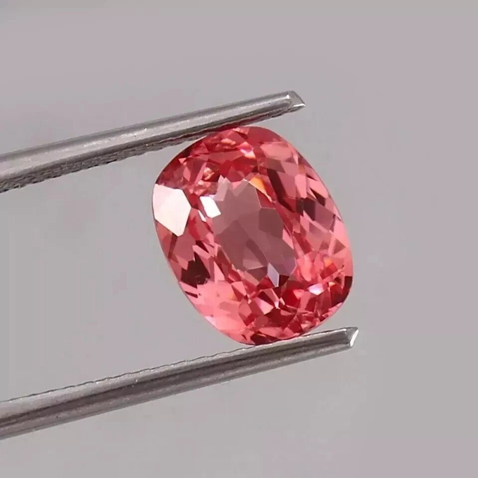 Padparadscha Sapphire Ceylon 9-10 Ct Cushion Cut Natural EGL Loose Gemstone