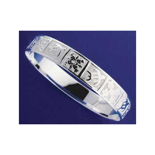 STERLING SILVER 925 HAWAIIAN BANGLE BRACELET HONU TURTLE QUILT SMOOTH EDGE 8MM