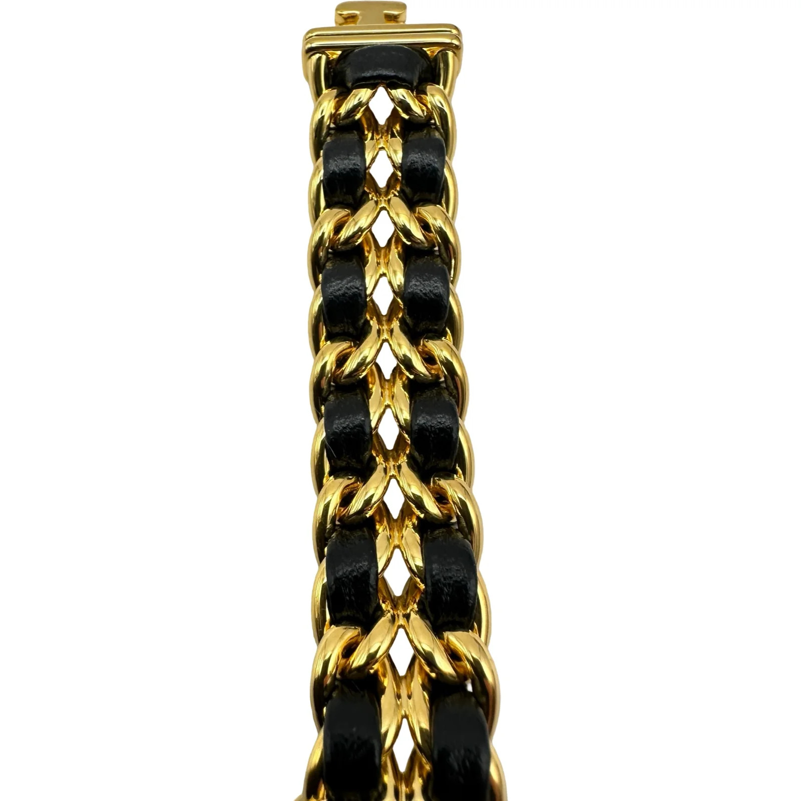 Chanel Première S H0001 20mm Gold Black Dial Quartz Watch OKW2044