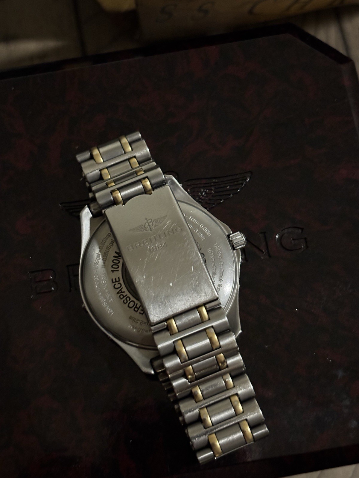 Breitling Aerospace Quartz Analog/Digital Two-Tone 40mm 100m Box Papers