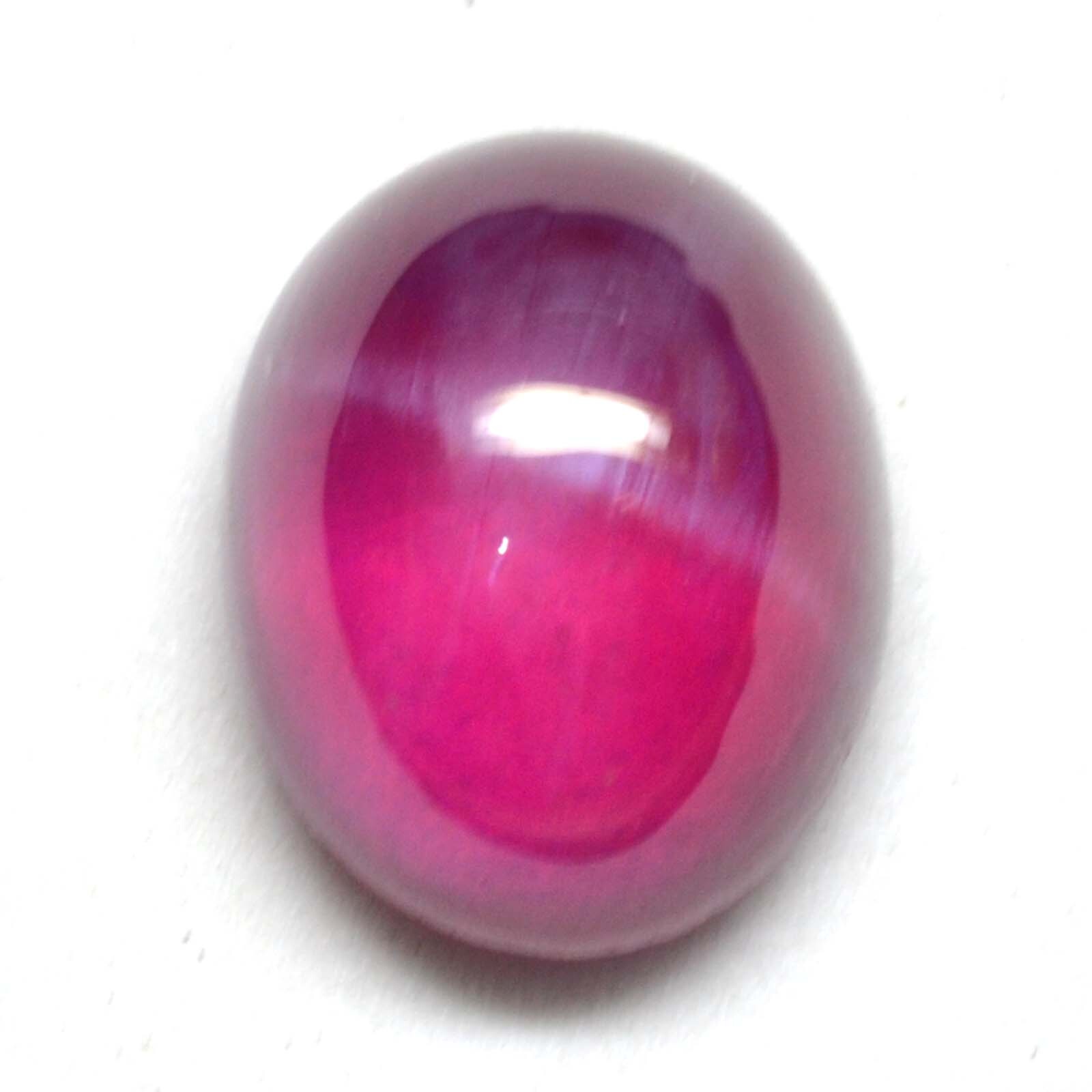 6.95 Ct 11.4×9 MM Red Ruby Star Sapphire 6 Rays Lab Created Corundum RRS7052