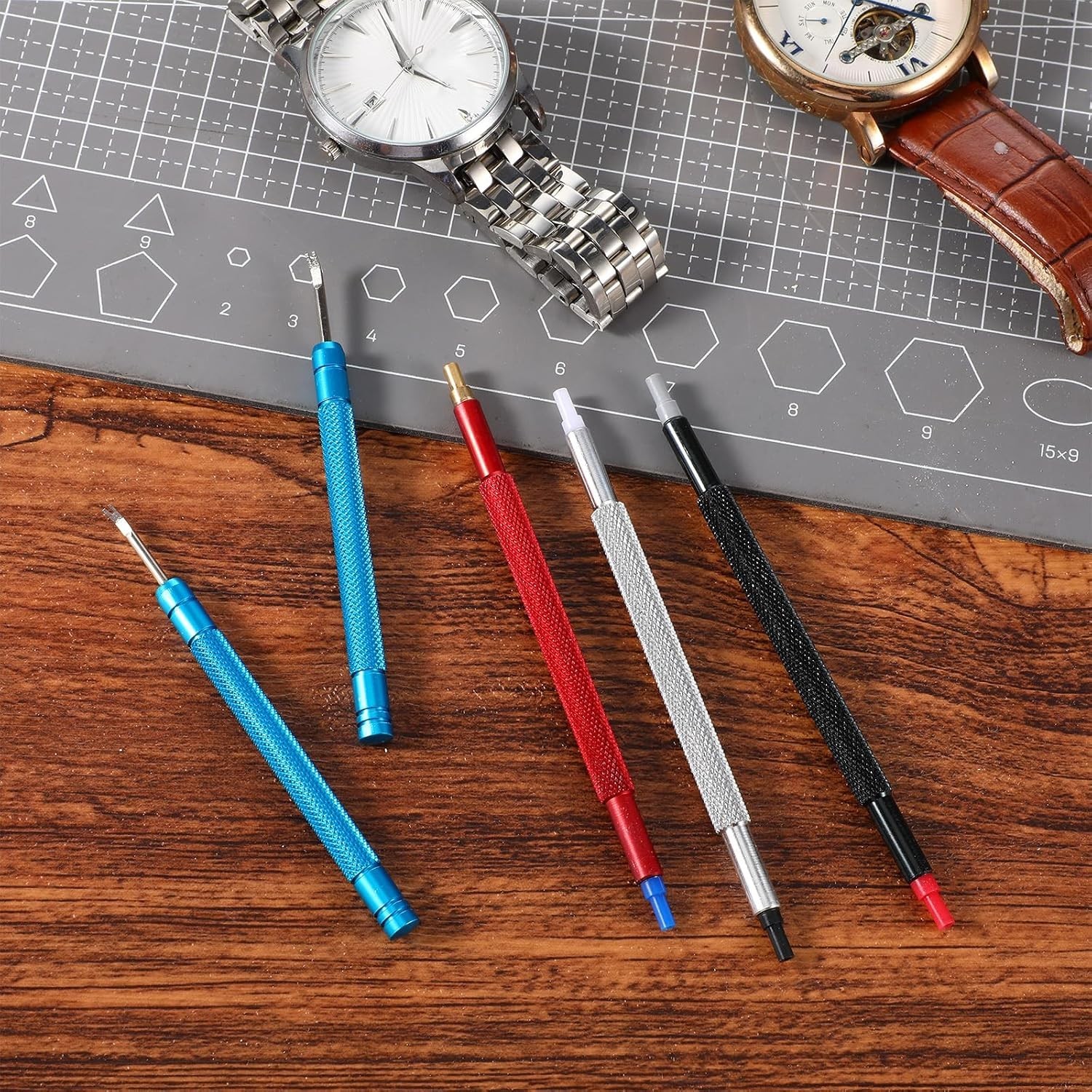 Ergonomic 5-Piece Watch Hand Tool Kit – Safe & Easy Removal and Installation