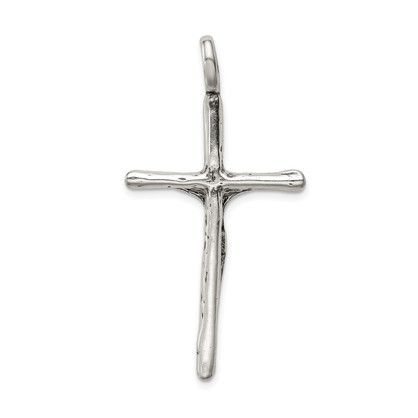 Sterling Silver Crucifix Pendant Jewerly 48.5mm x 25.1mm