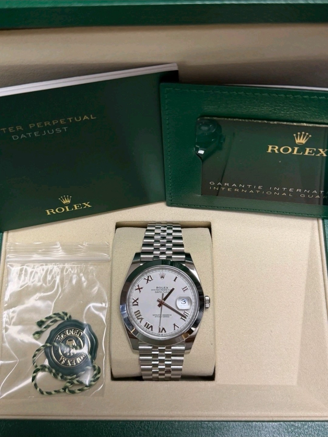 4/16/26 Rolex Datejust 126300 White Roman (41MM) with Authentication