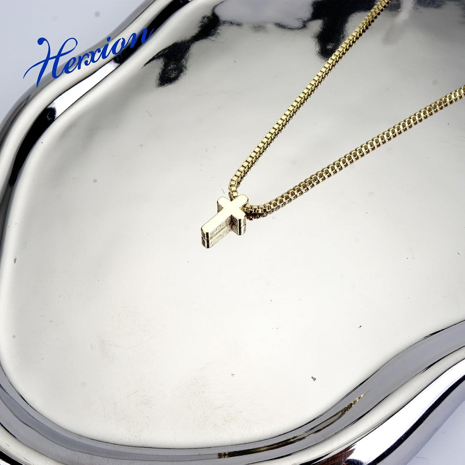 Gold Necklace for Women, Dainty 14K Gold Plated Pendant Layered Necklaces for Wo