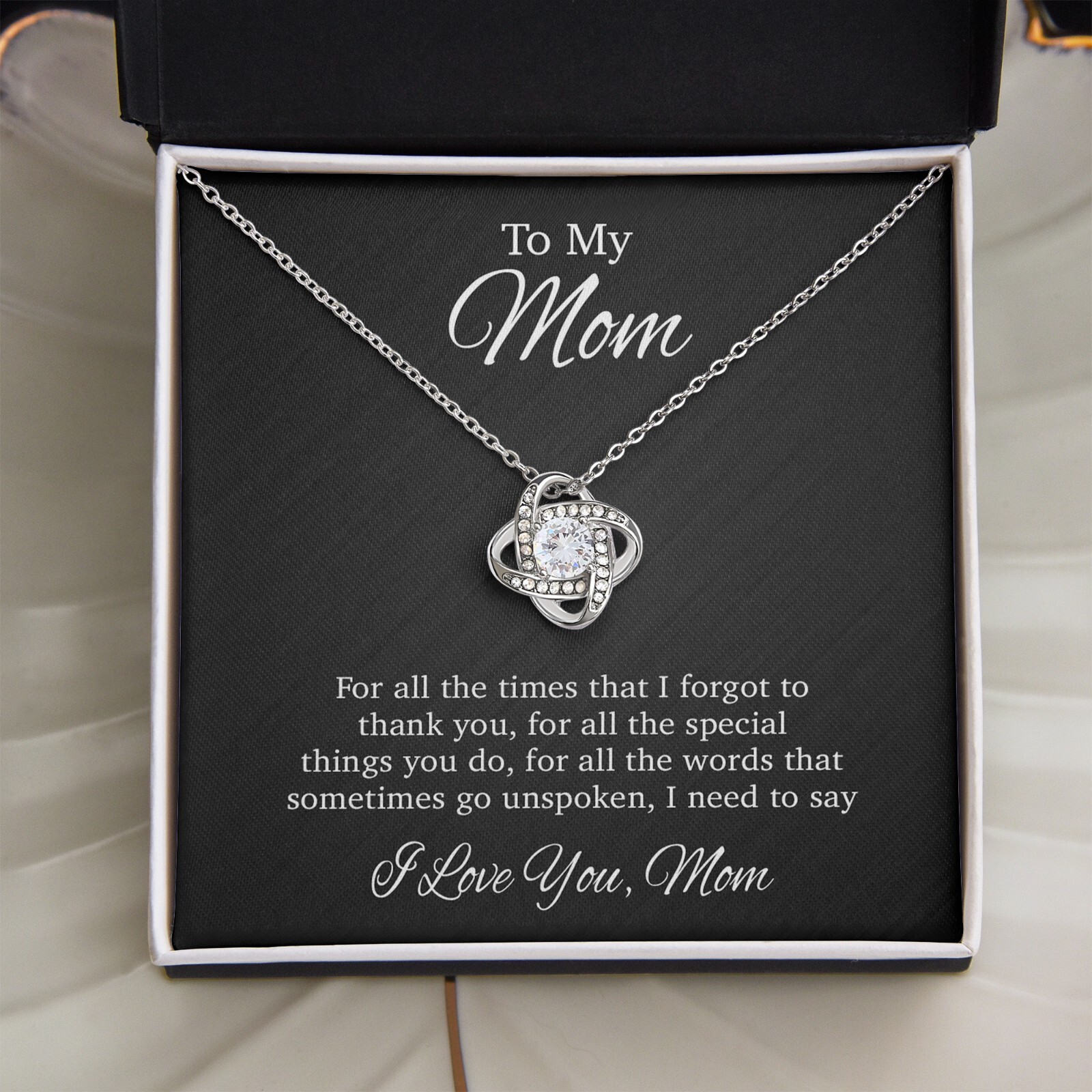 To My Mom Necklace, Gift For Mom From Daughter, Mother’s Day Gifts