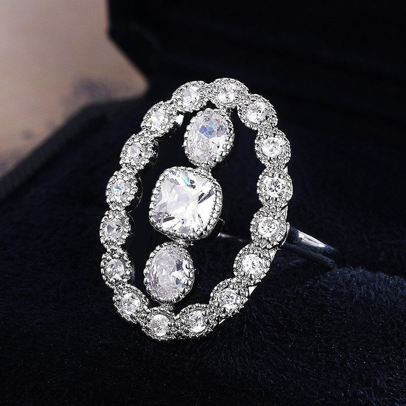 2.50 CT CZ Authentic Victorian Style Engagement Ring Silver Plated Elegant Ring