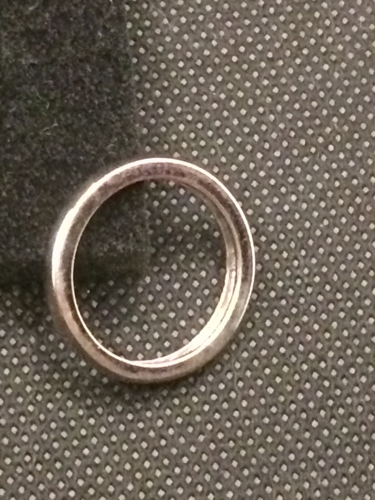 plain silver ring 925 silver hallmarked 18mm size 57 5.8g