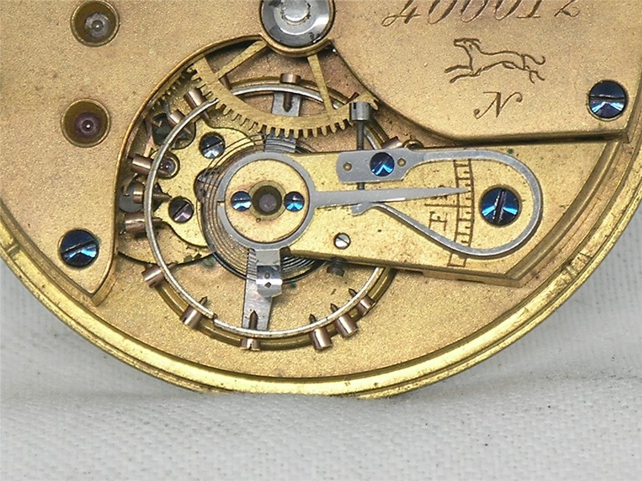 EXTREMELY RARE E. HOWARD 12TH MADE SERIES IX POCKET WATCH MOV’T & DIAL + STEM